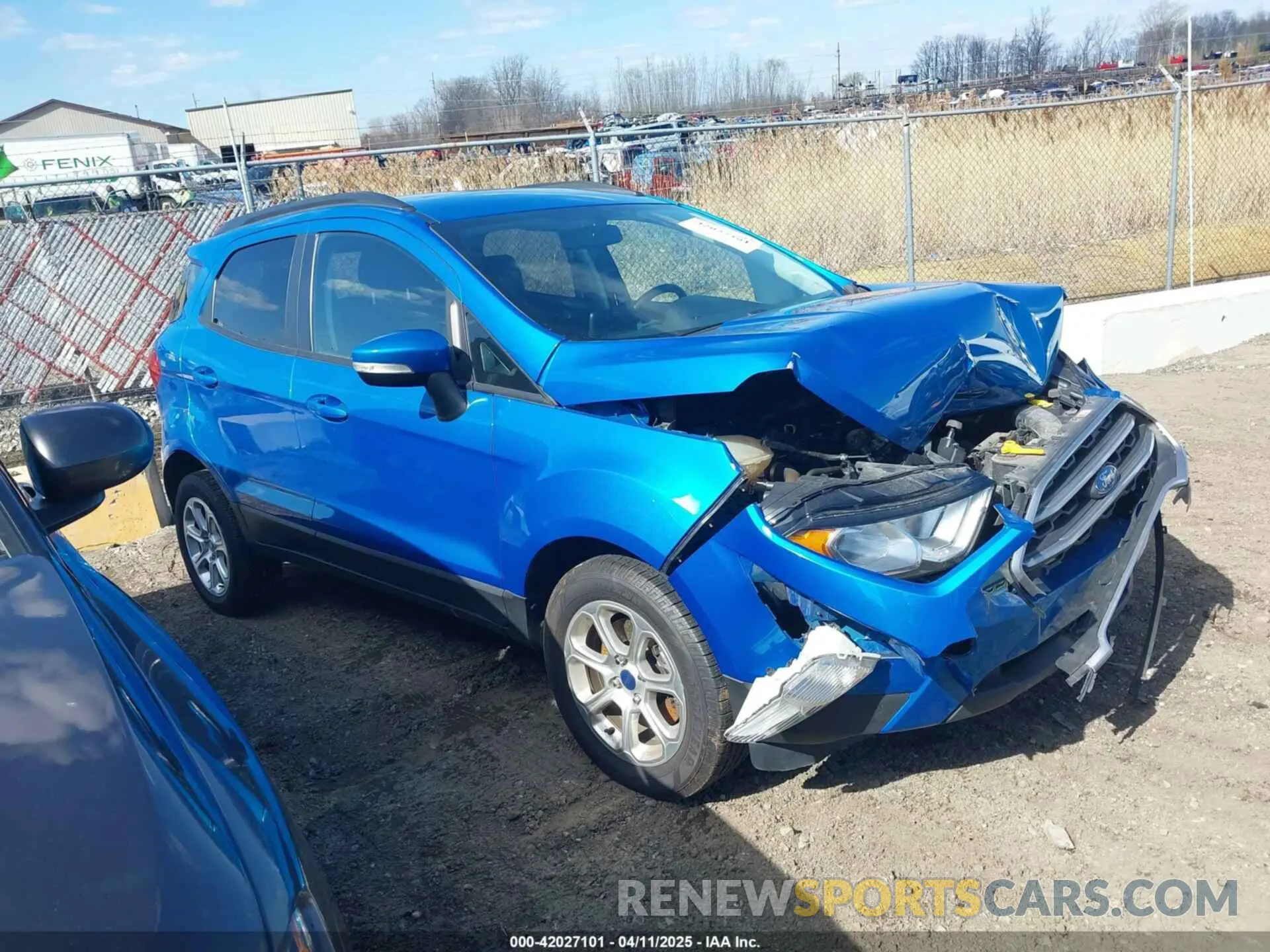 1 fotografías del automóvil dañado MAJ3S2GEXLC325834 FORD ECOSPORT 2020