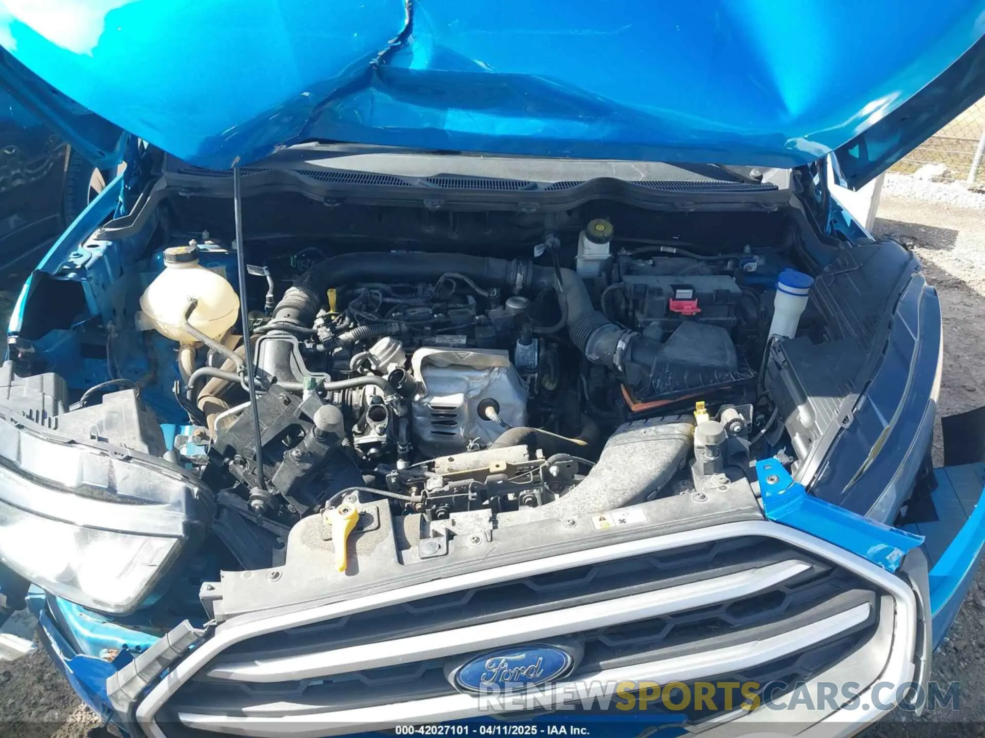 10 fotografías del automóvil dañado MAJ3S2GEXLC325834 FORD ECOSPORT 2020
