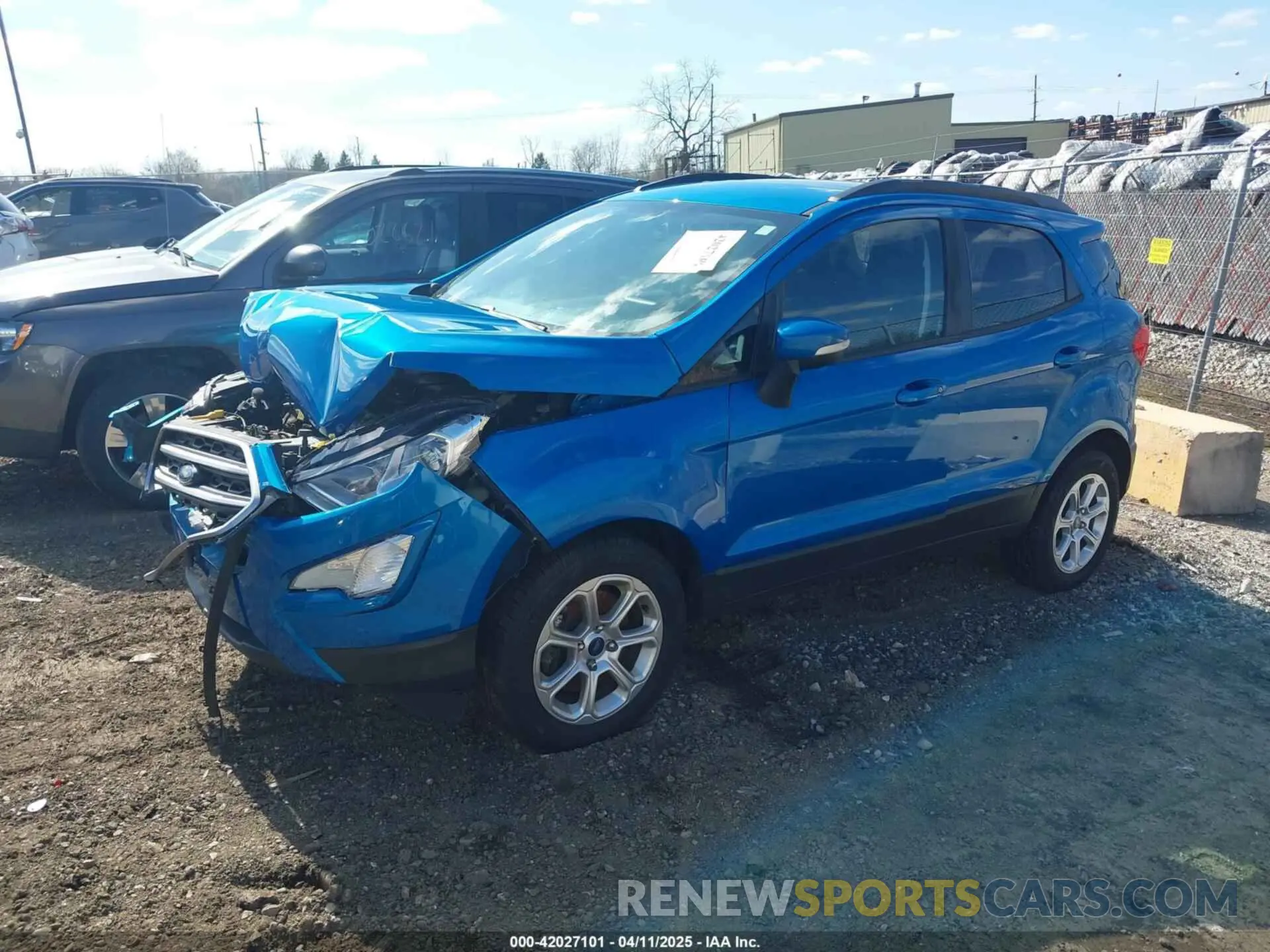 2 fotografías del automóvil dañado MAJ3S2GEXLC325834 FORD ECOSPORT 2020