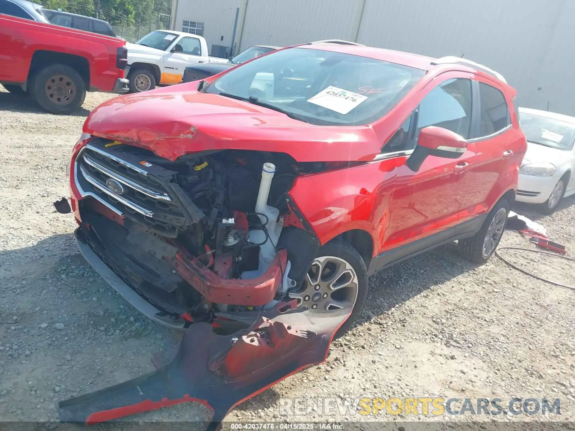 2 fotografías del automóvil dañado MAJ3S2KE2LC343672 FORD ECOSPORT 2020