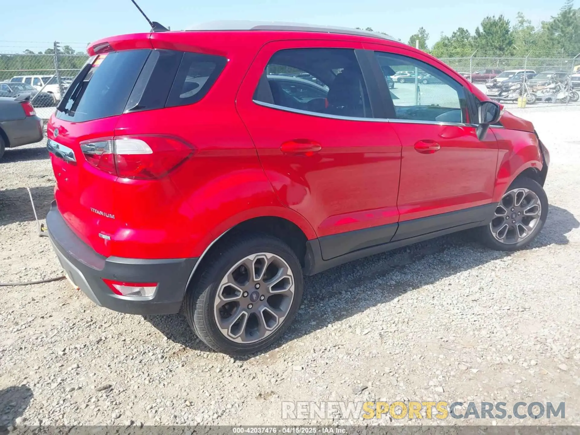 4 fotografías del automóvil dañado MAJ3S2KE2LC343672 FORD ECOSPORT 2020