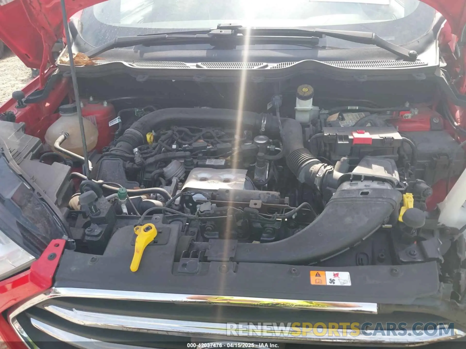 9 fotografías del automóvil dañado MAJ3S2KE2LC343672 FORD ECOSPORT 2020