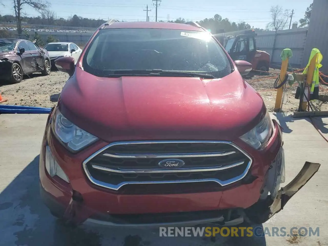 5 fotografías del automóvil dañado MAJ3S2KE5LC337753 FORD ECOSPORT 2020
