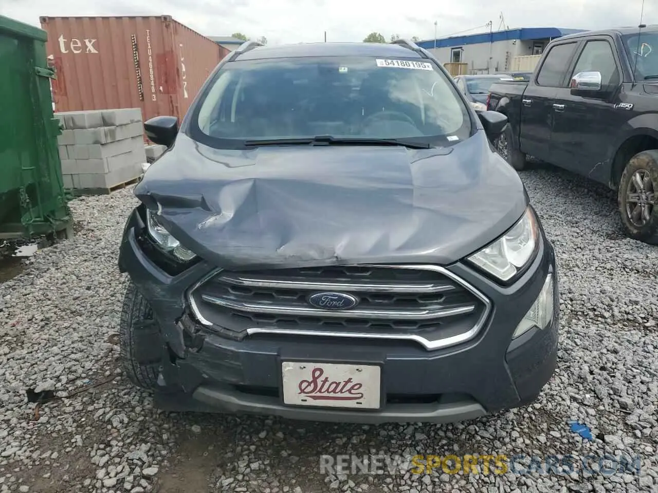 5 fotografías del automóvil dañado MAJ3S2KE9LC318428 FORD ECOSPORT 2020