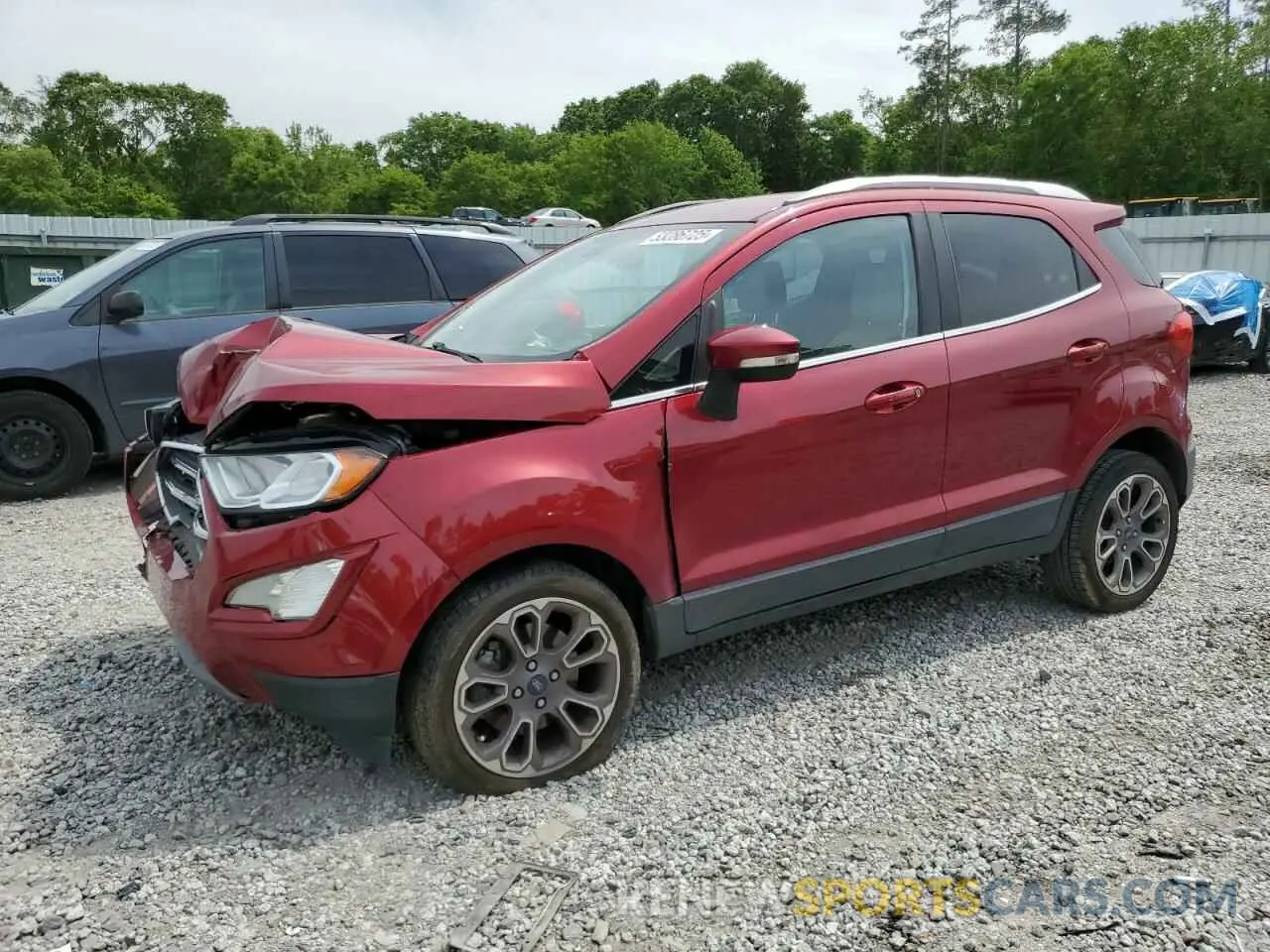 1 fotografías del automóvil dañado MAJ3S2KE9LC337755 FORD ECOSPORT 2020