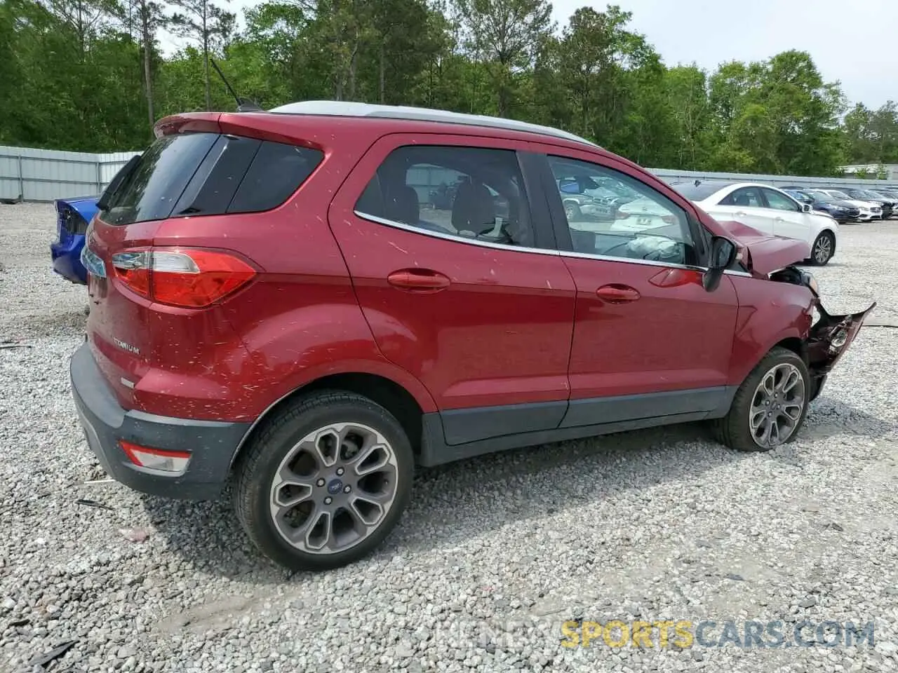 3 fotografías del automóvil dañado MAJ3S2KE9LC337755 FORD ECOSPORT 2020
