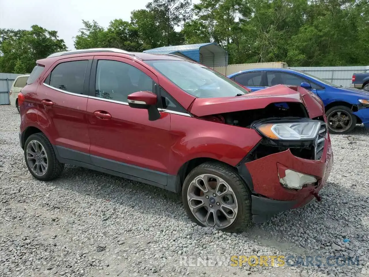 4 fotografías del automóvil dañado MAJ3S2KE9LC337755 FORD ECOSPORT 2020
