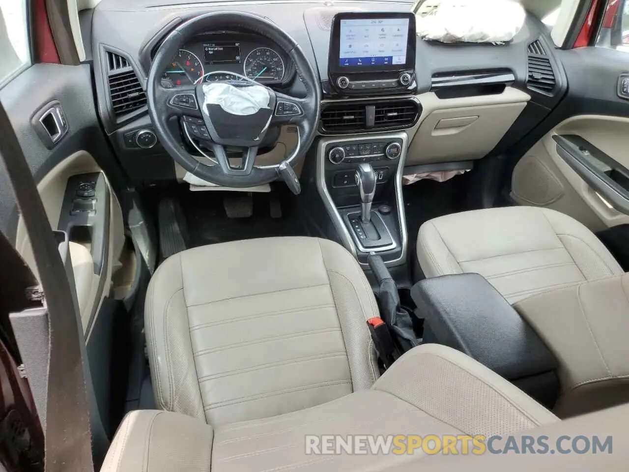 8 fotografías del automóvil dañado MAJ3S2KE9LC337755 FORD ECOSPORT 2020