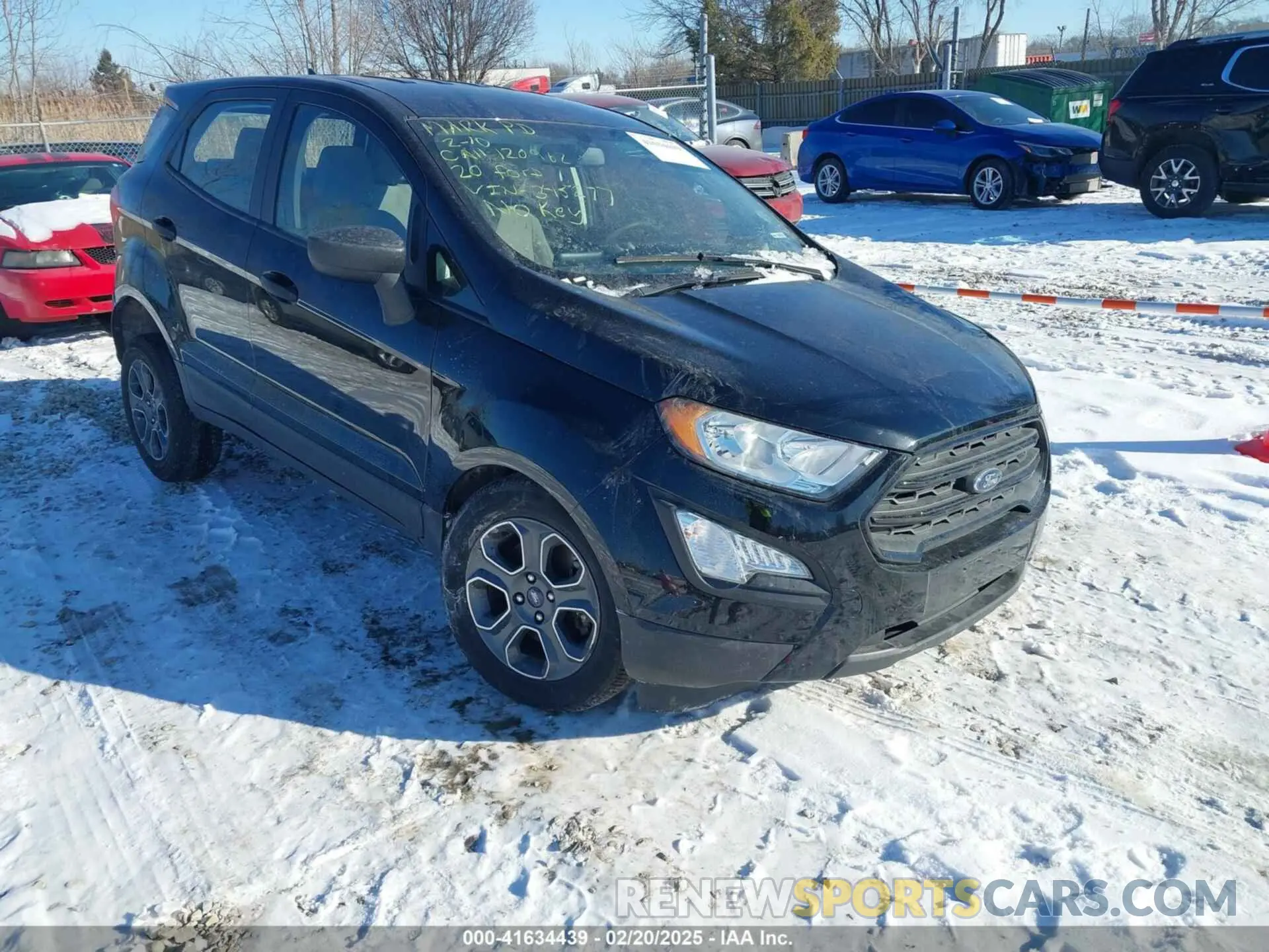 1 fotografías del automóvil dañado MAJ6S3FL1LC345277 FORD ECOSPORT 2020