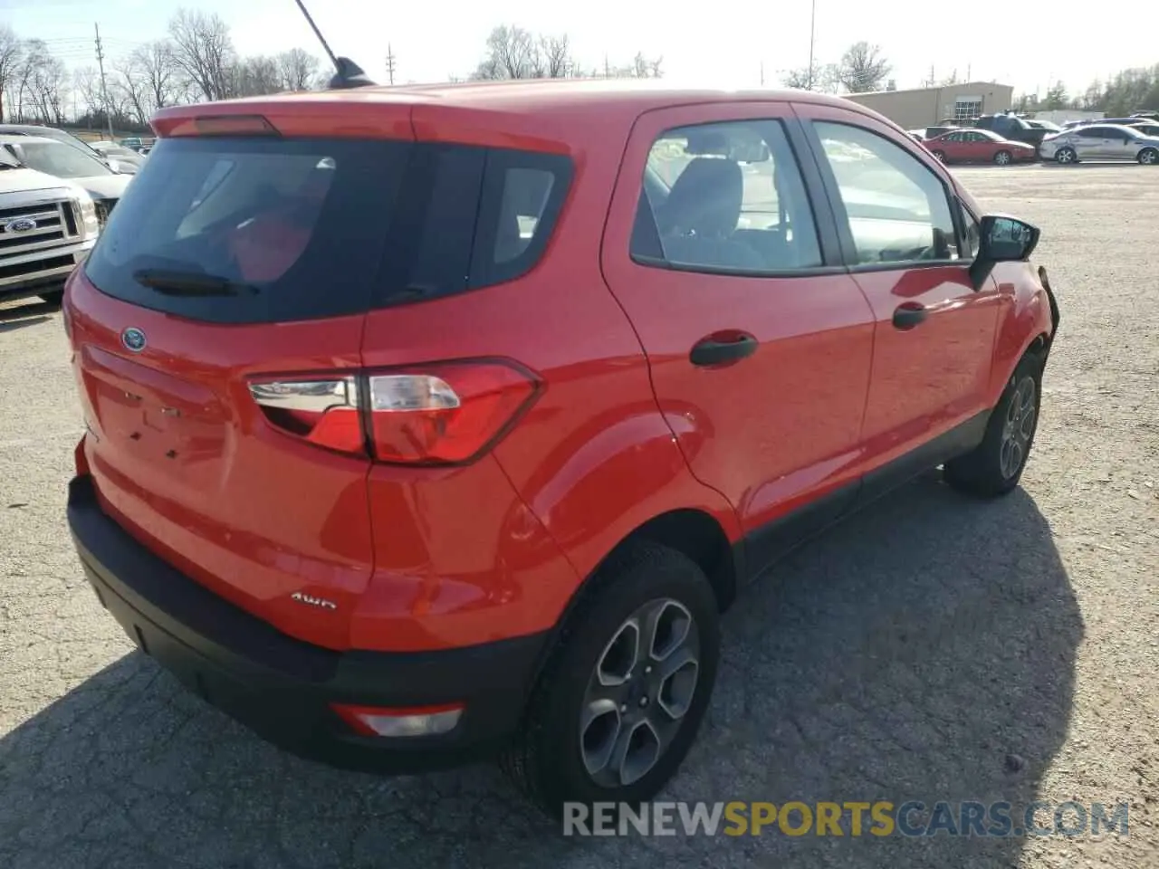 4 fotografías del automóvil dañado MAJ6S3FL5LC319202 FORD ECOSPORT 2020