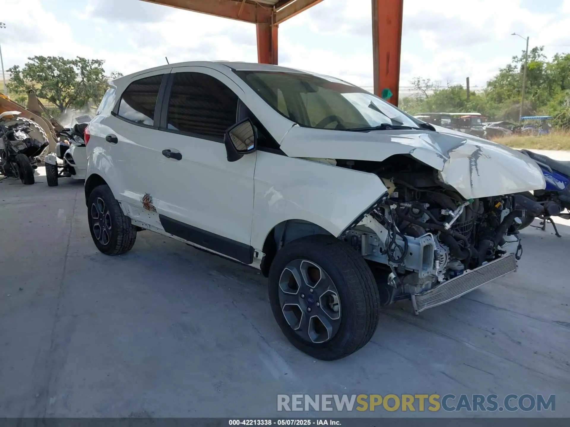 1 fotografías del automóvil dañado MAJ6S3FL7LC338303 FORD ECOSPORT 2020