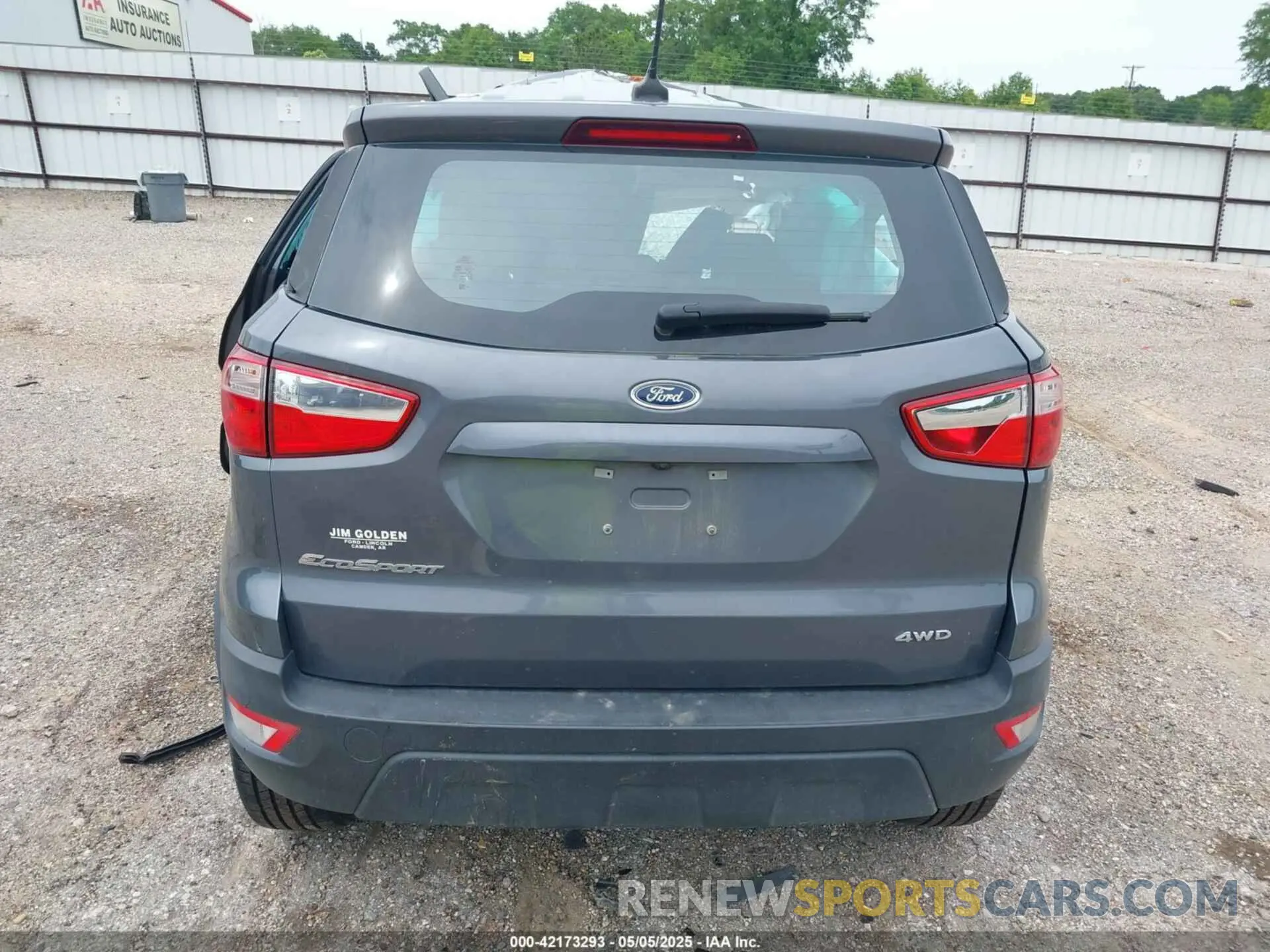8 fotografías del automóvil dañado MAJ6S3FL7LC387081 FORD ECOSPORT 2020