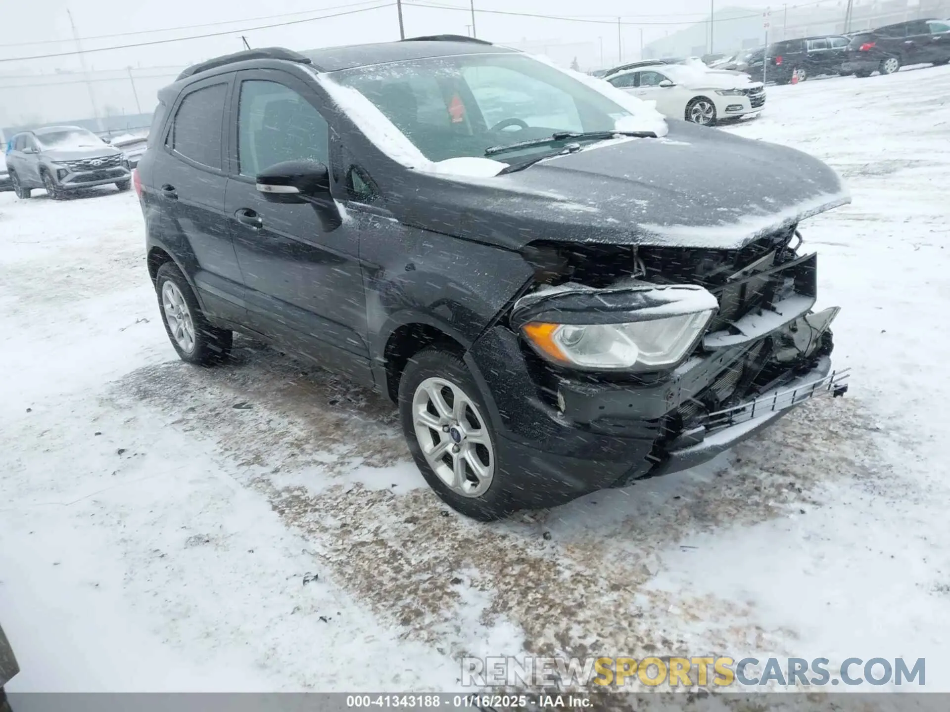 1 fotografías del automóvil dañado MAJ6S3GL0LC385347 FORD ECOSPORT 2020