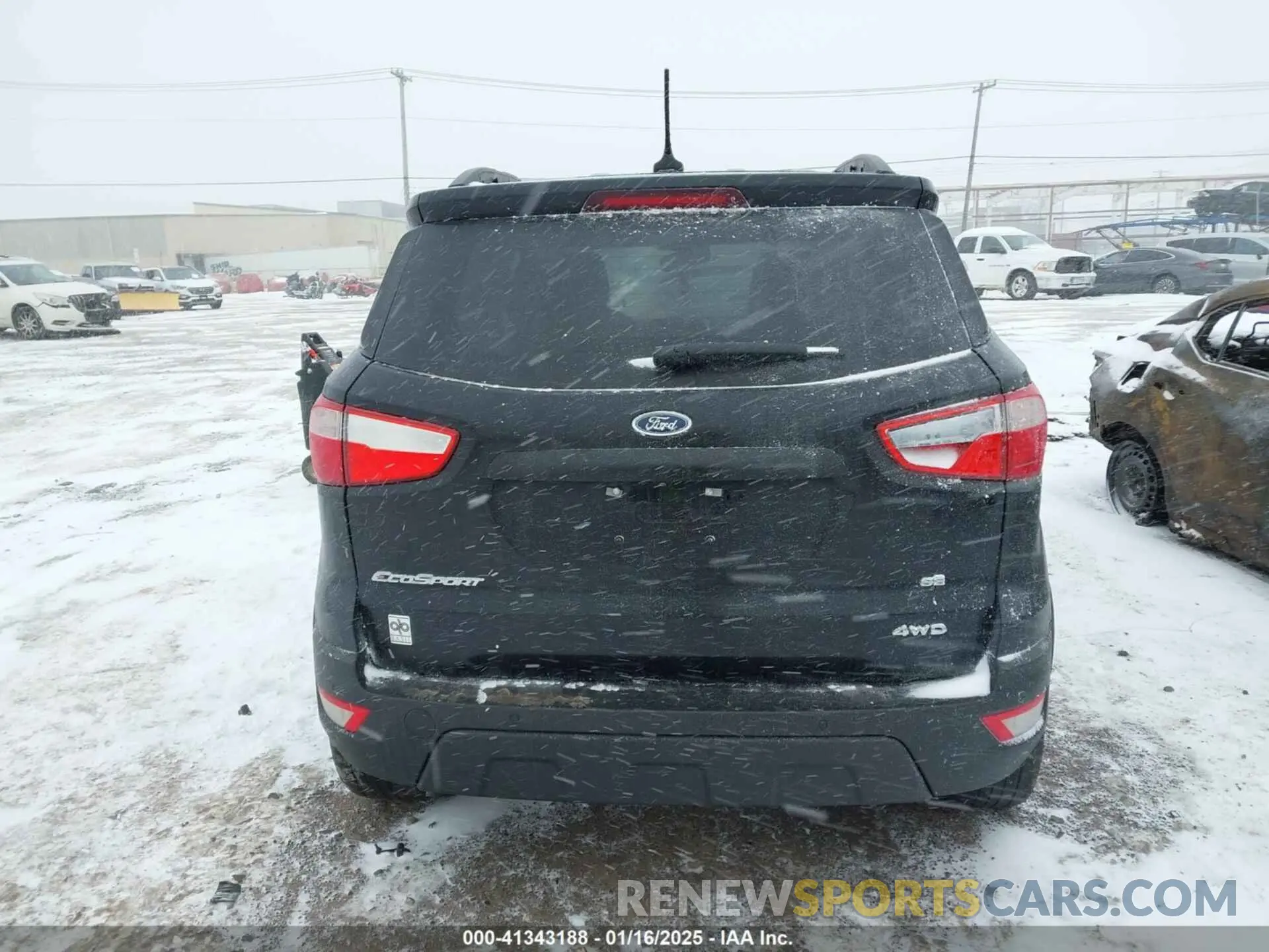 16 fotografías del automóvil dañado MAJ6S3GL0LC385347 FORD ECOSPORT 2020