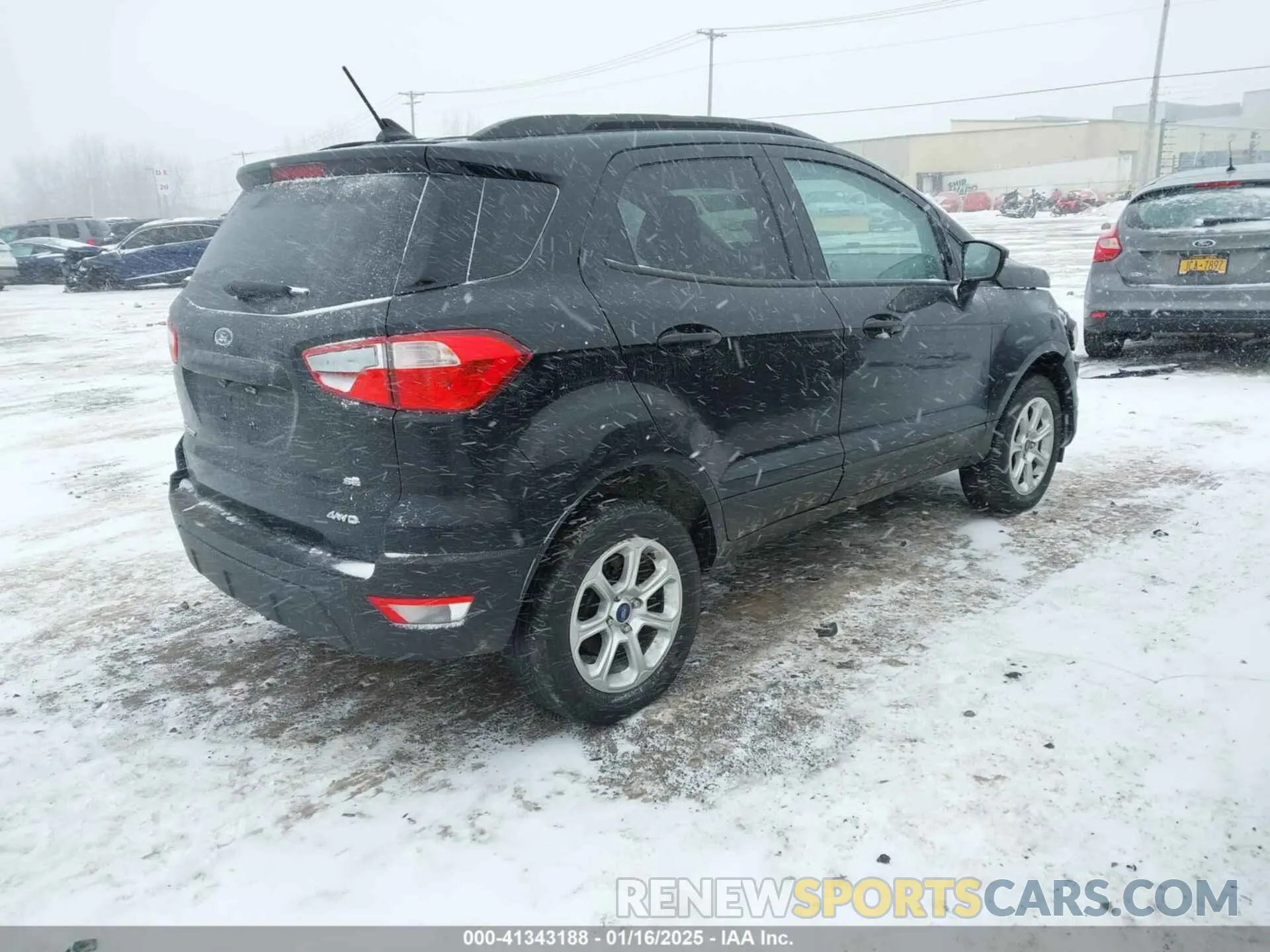 4 fotografías del automóvil dañado MAJ6S3GL0LC385347 FORD ECOSPORT 2020