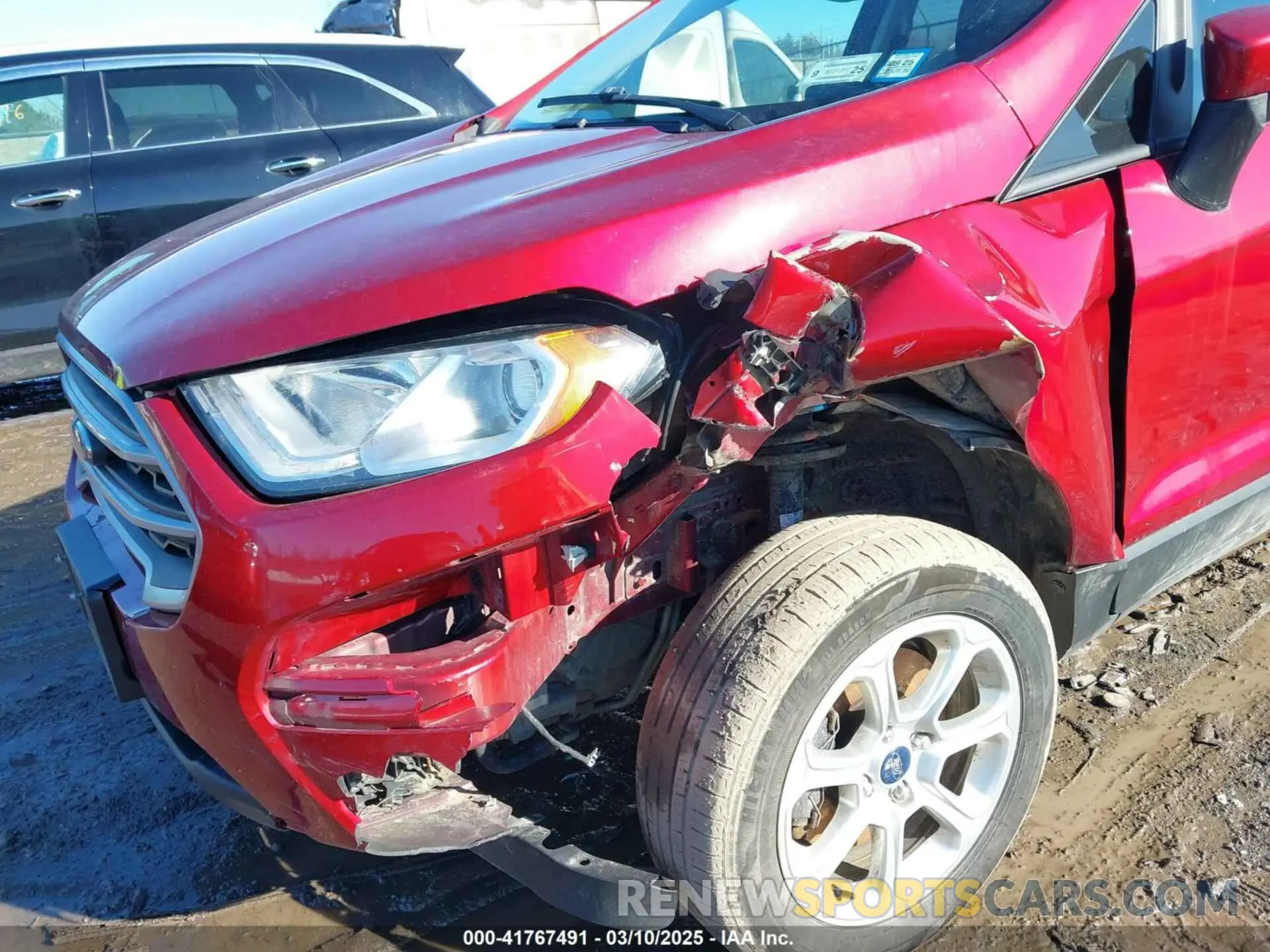 6 fotografías del automóvil dañado MAJ6S3GL1LC326405 FORD ECOSPORT 2020