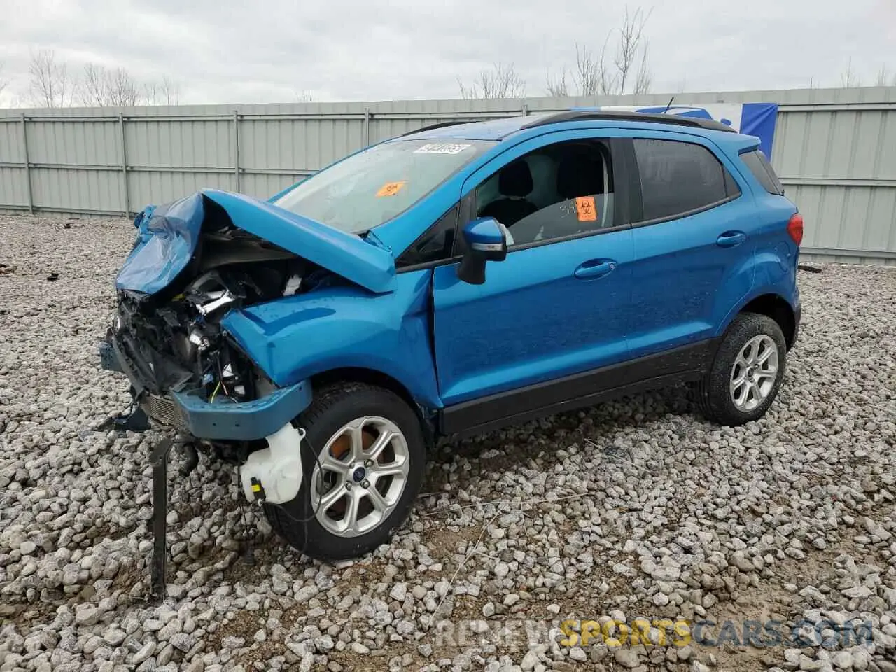 1 fotografías del automóvil dañado MAJ6S3GL1LC339591 FORD ECOSPORT 2020