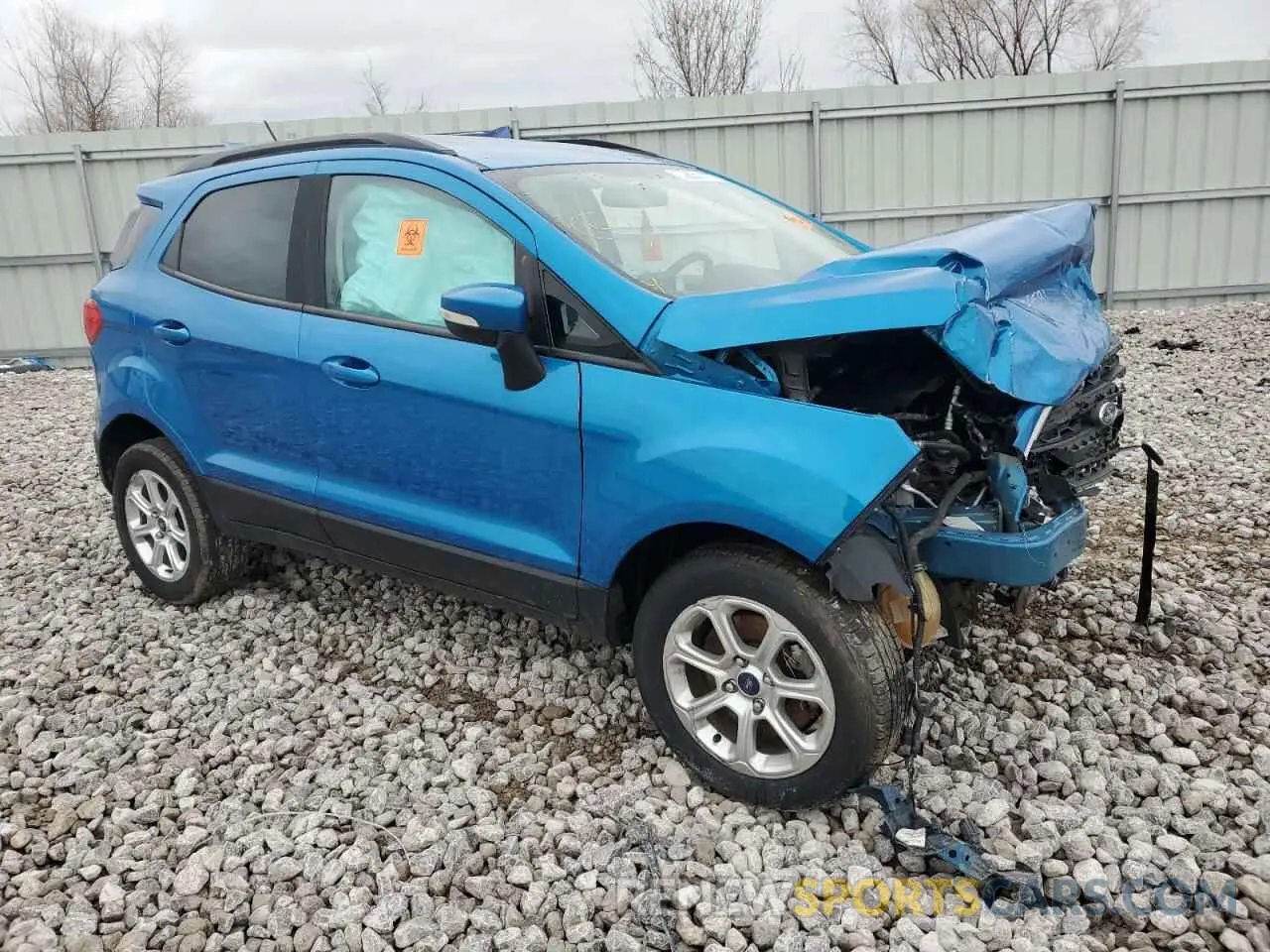 4 fotografías del automóvil dañado MAJ6S3GL1LC339591 FORD ECOSPORT 2020