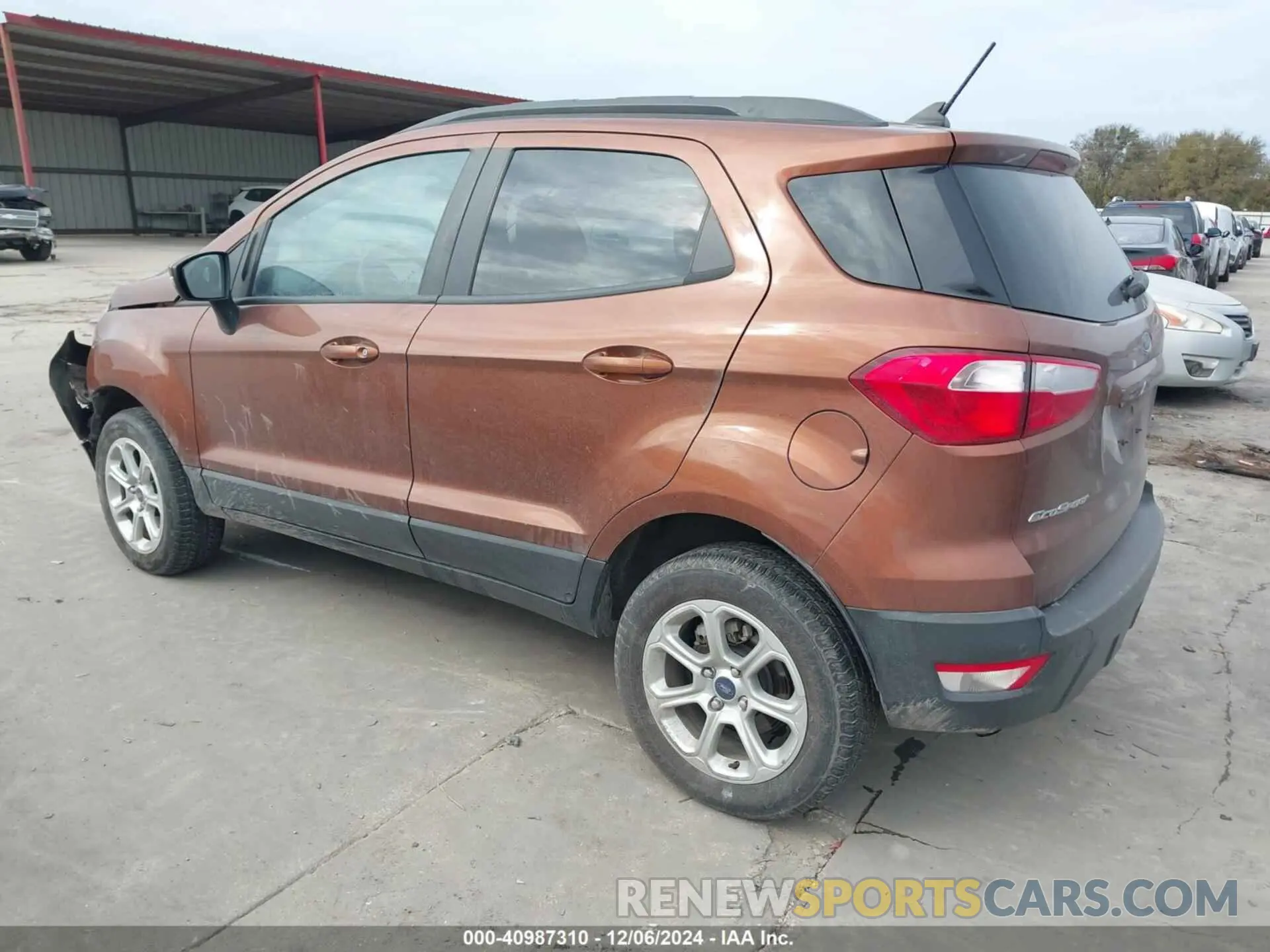 3 fotografías del automóvil dañado MAJ6S3GL1LC340241 FORD ECOSPORT 2020