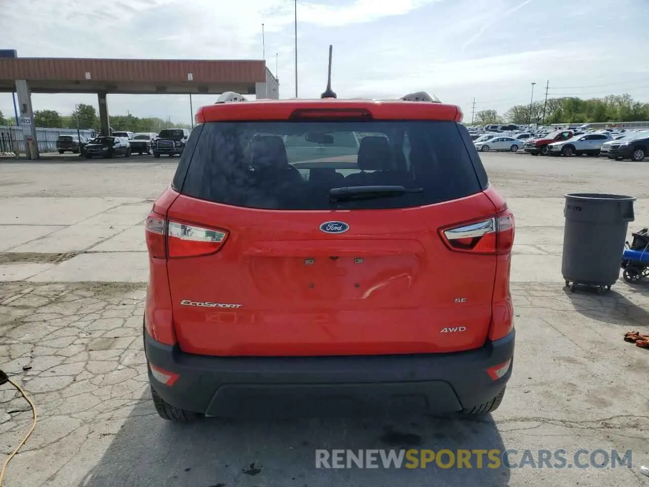 6 fotografías del automóvil dañado MAJ6S3GL2LC336649 FORD ECOSPORT 2020