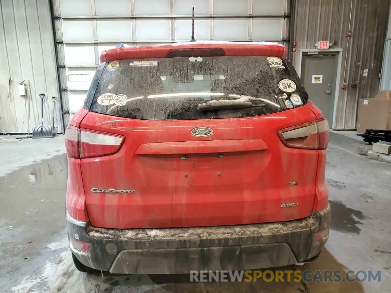 6 fotografías del automóvil dañado MAJ6S3GL2LC350793 FORD ECOSPORT 2020