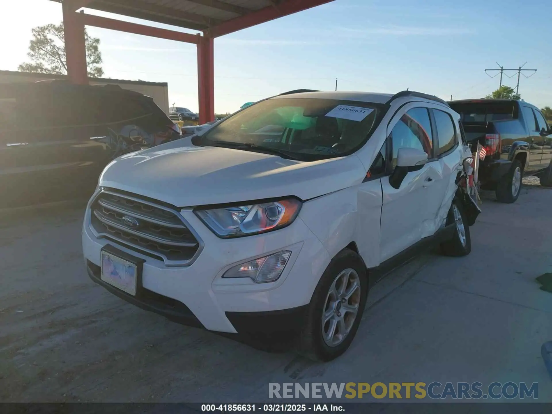 2 fotografías del automóvil dañado MAJ6S3GL2LC356271 FORD ECOSPORT 2020