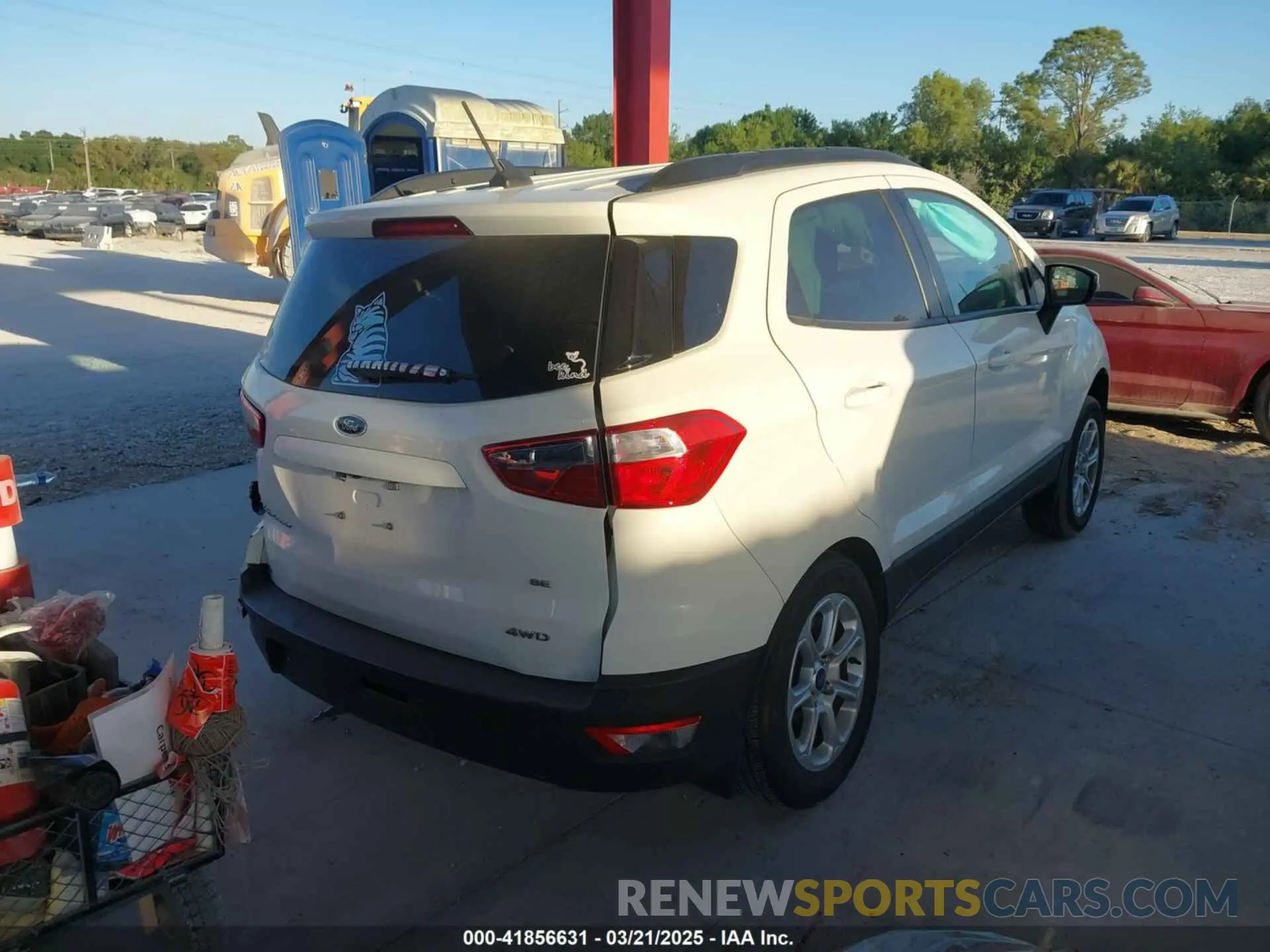 4 fotografías del automóvil dañado MAJ6S3GL2LC356271 FORD ECOSPORT 2020