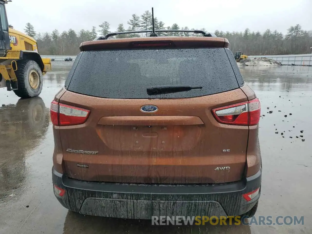 6 fotografías del automóvil dañado MAJ6S3GL3LC389036 FORD ECOSPORT 2020