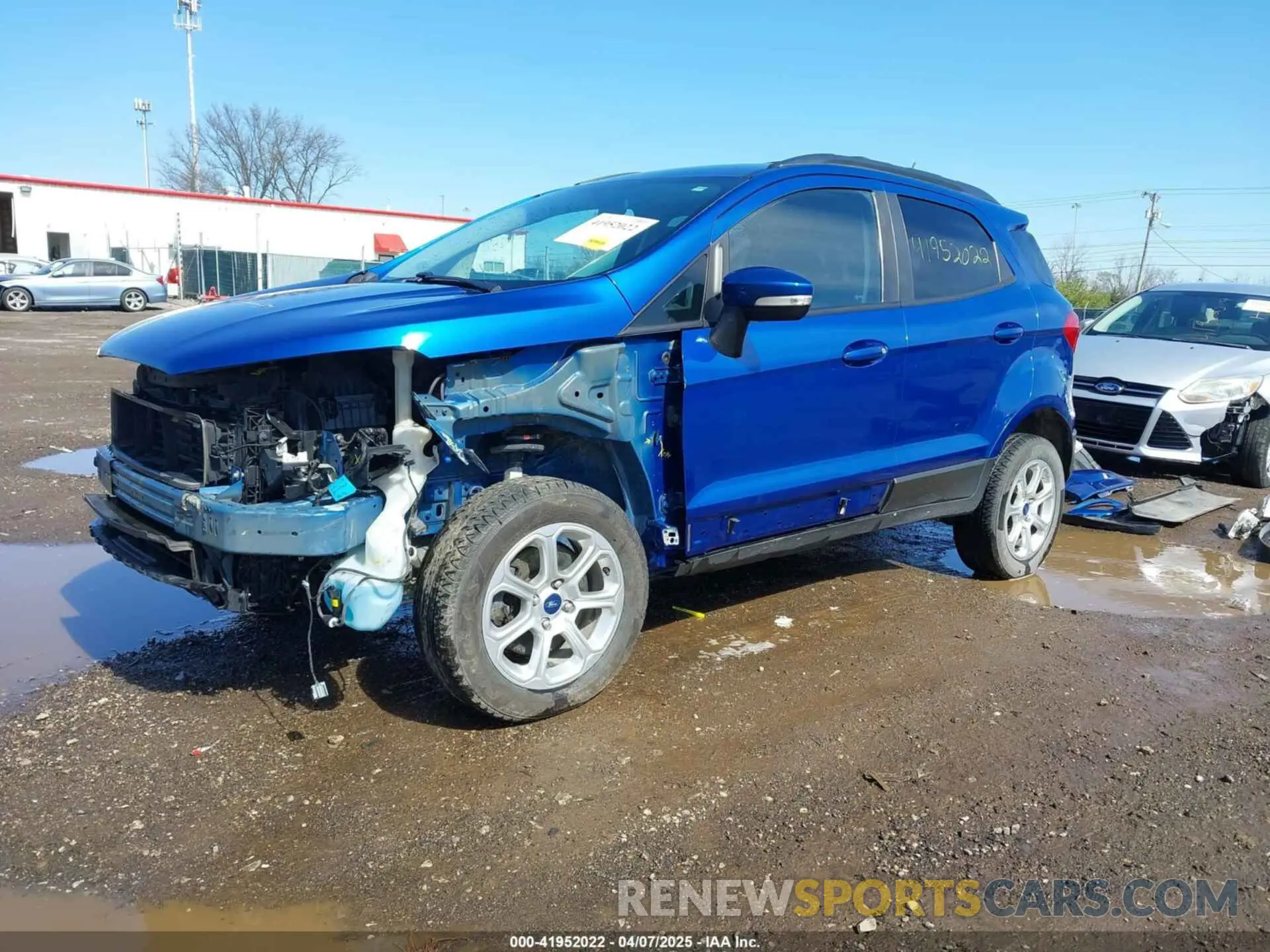 2 fotografías del automóvil dañado MAJ6S3GL4LC353601 FORD ECOSPORT 2020