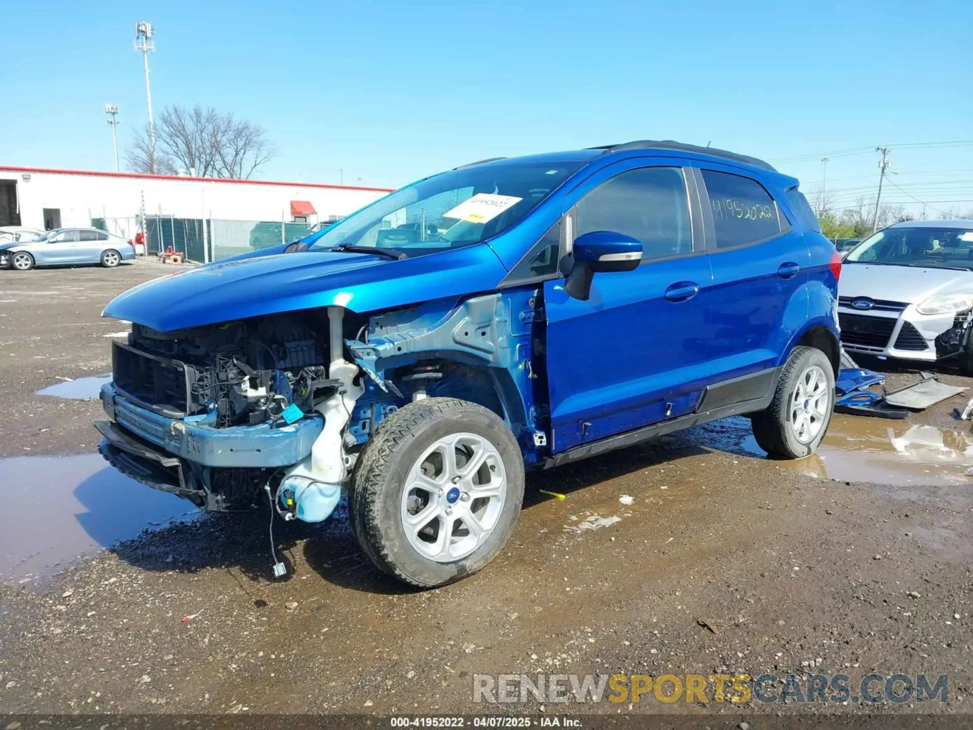 6 fotografías del automóvil dañado MAJ6S3GL4LC353601 FORD ECOSPORT 2020