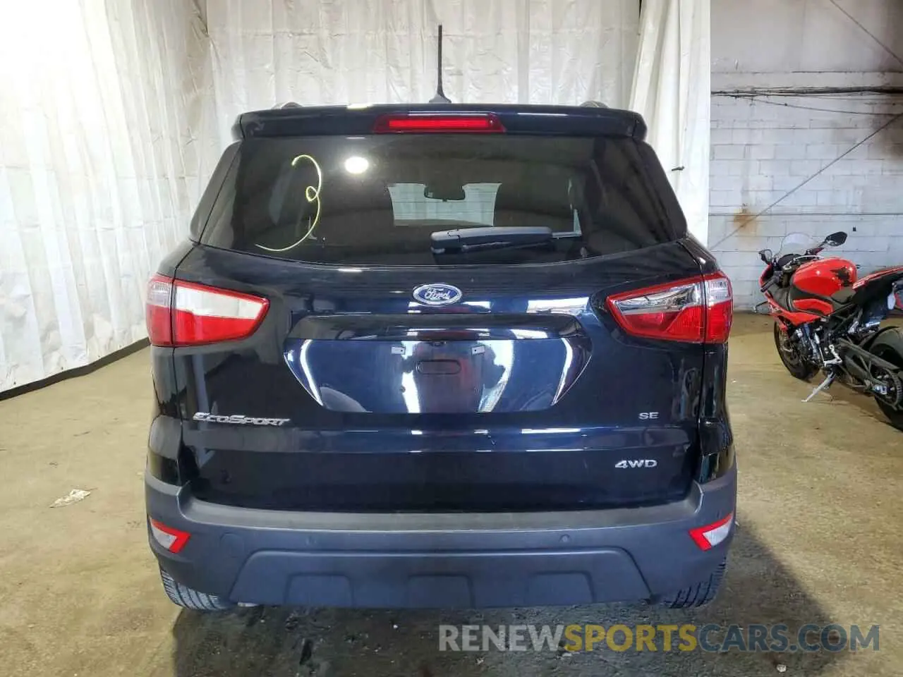 6 fotografías del automóvil dañado MAJ6S3GL4LC390244 FORD ECOSPORT 2020