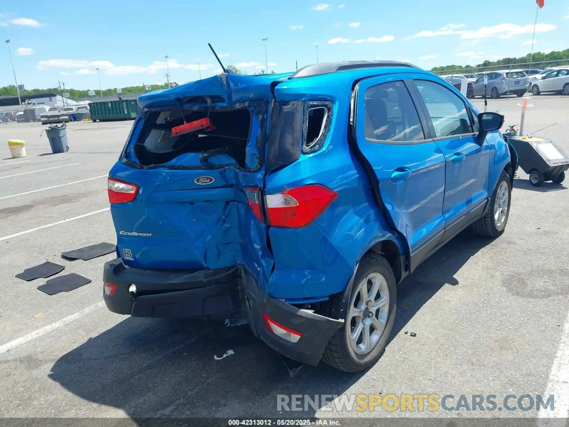 4 fotografías del automóvil dañado MAJ6S3GL5LC336693 FORD ECOSPORT 2020