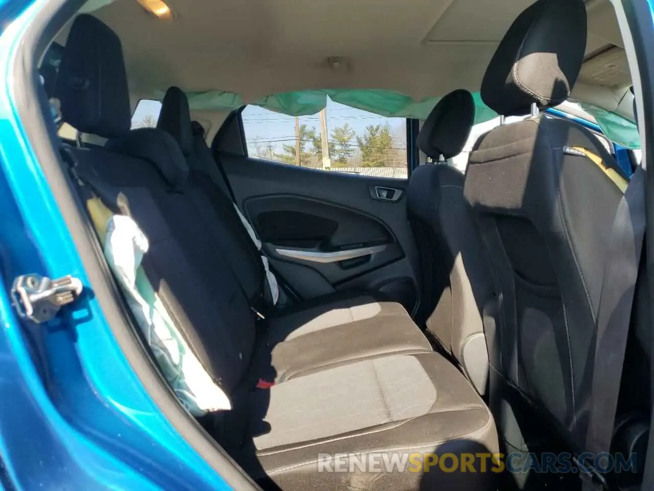 11 fotografías del automóvil dañado MAJ6S3GL5LC336709 FORD ECOSPORT 2020