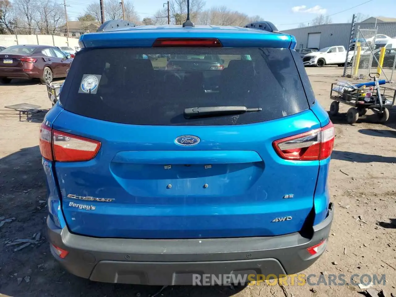 6 fotografías del automóvil dañado MAJ6S3GL5LC336709 FORD ECOSPORT 2020