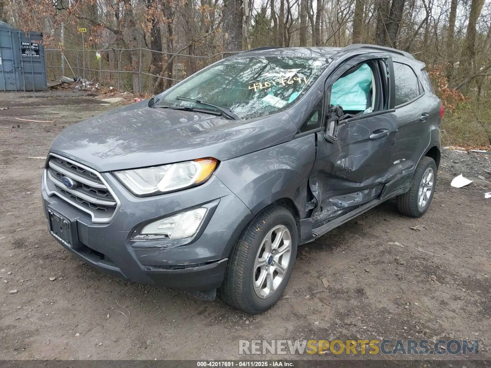 2 fotografías del automóvil dañado MAJ6S3GL5LC337987 FORD ECOSPORT 2020
