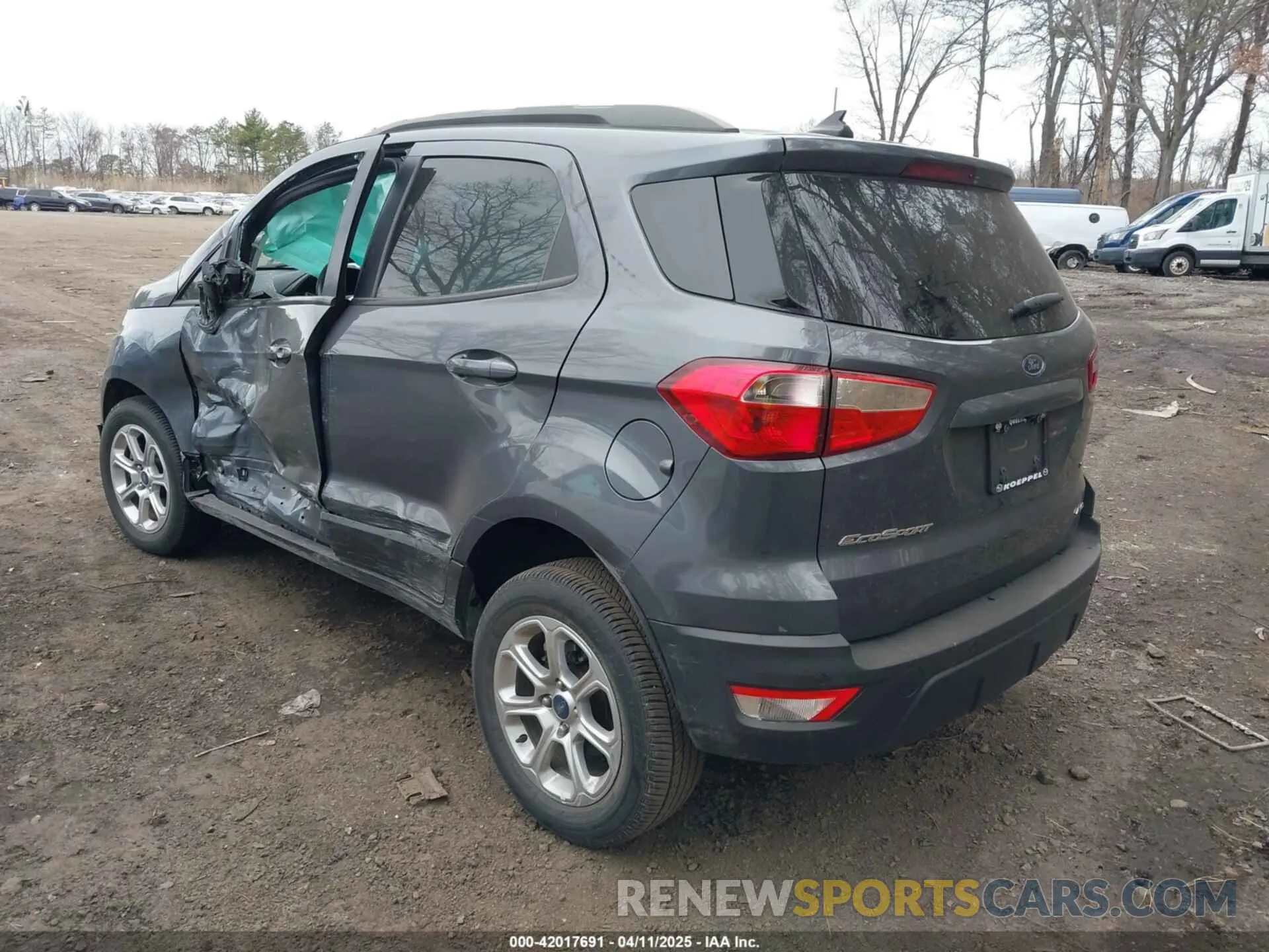 3 fotografías del automóvil dañado MAJ6S3GL5LC337987 FORD ECOSPORT 2020