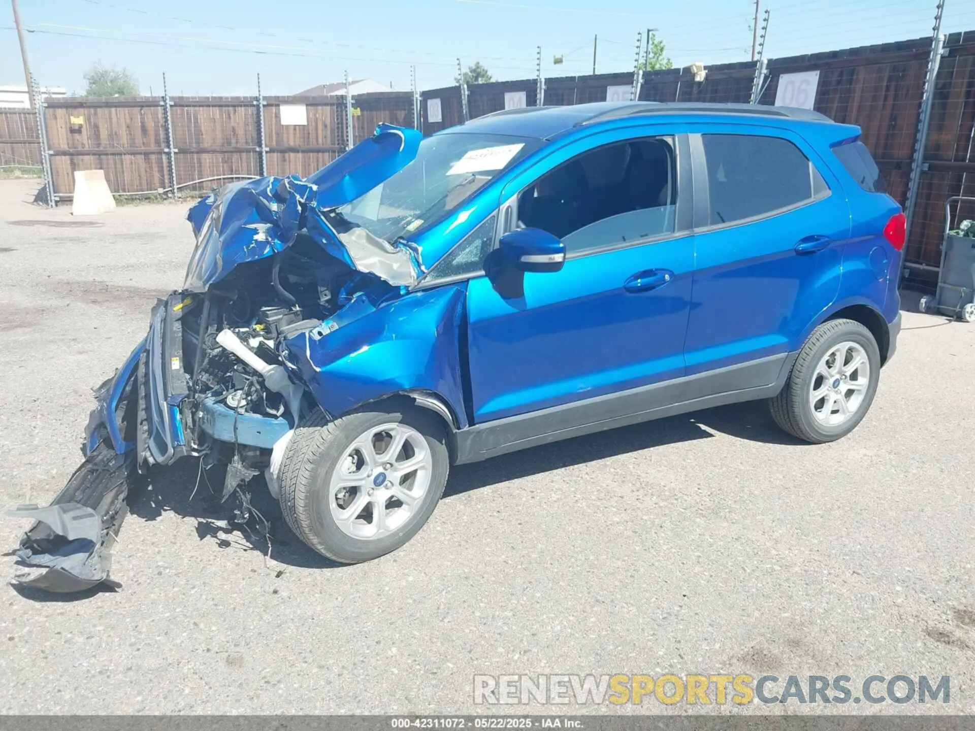 2 fotografías del automóvil dañado MAJ6S3GL6LC321572 FORD ECOSPORT 2020