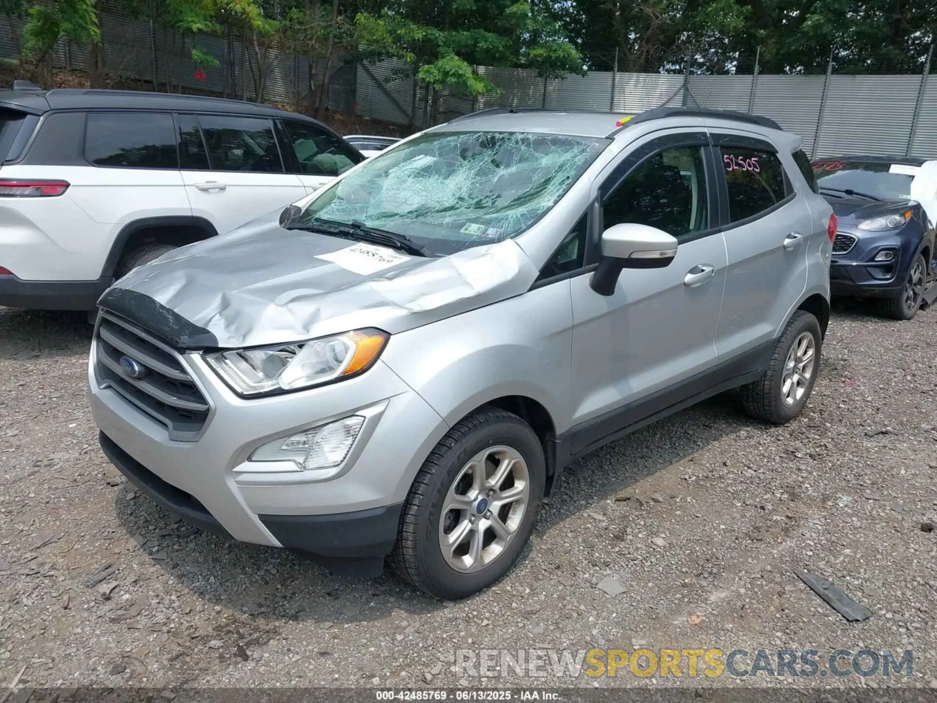 2 fotografías del automóvil dañado MAJ6S3GL6LC343765 FORD ECOSPORT 2020
