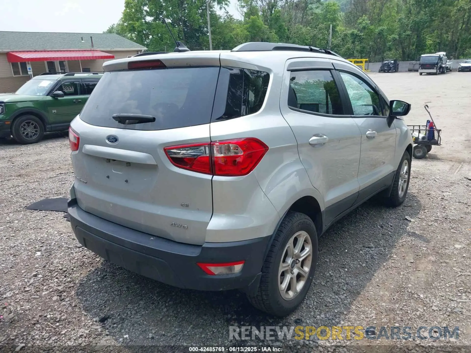 4 fotografías del automóvil dañado MAJ6S3GL6LC343765 FORD ECOSPORT 2020