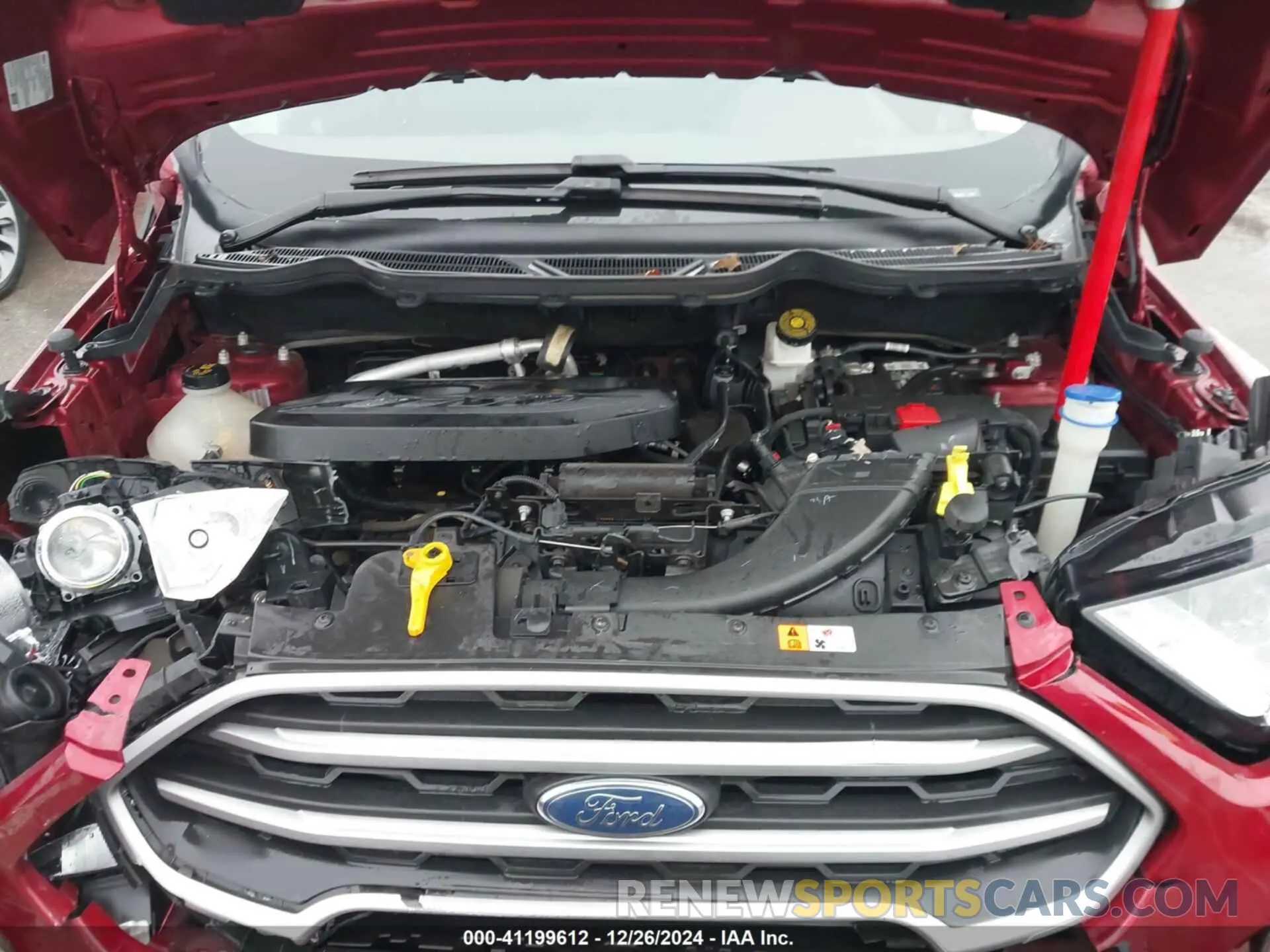 10 fotografías del automóvil dañado MAJ6S3GL7LC336128 FORD ECOSPORT 2020