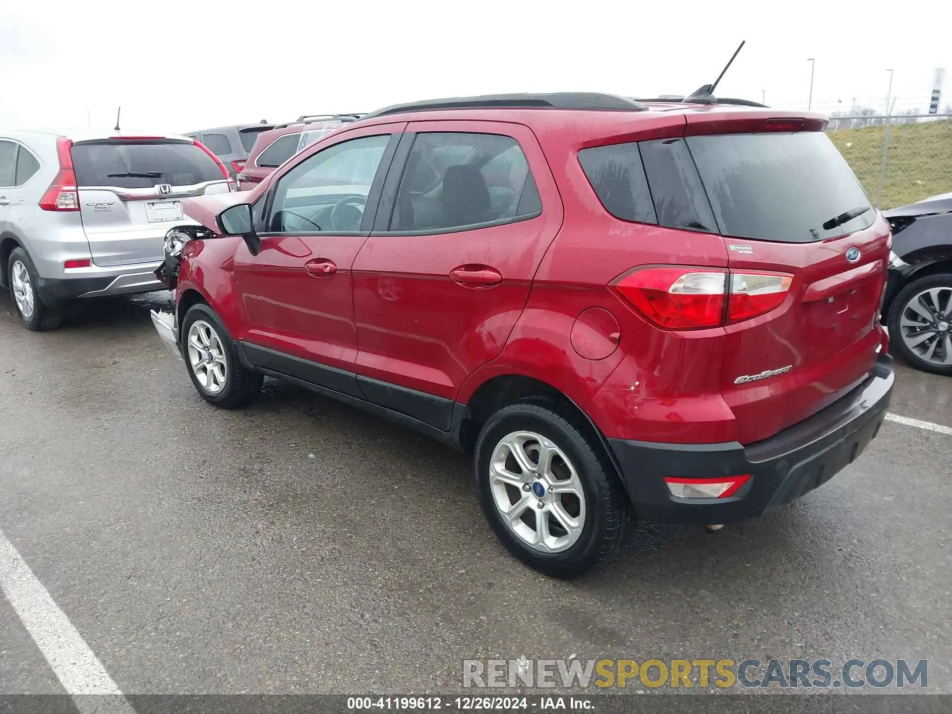 3 fotografías del automóvil dañado MAJ6S3GL7LC336128 FORD ECOSPORT 2020