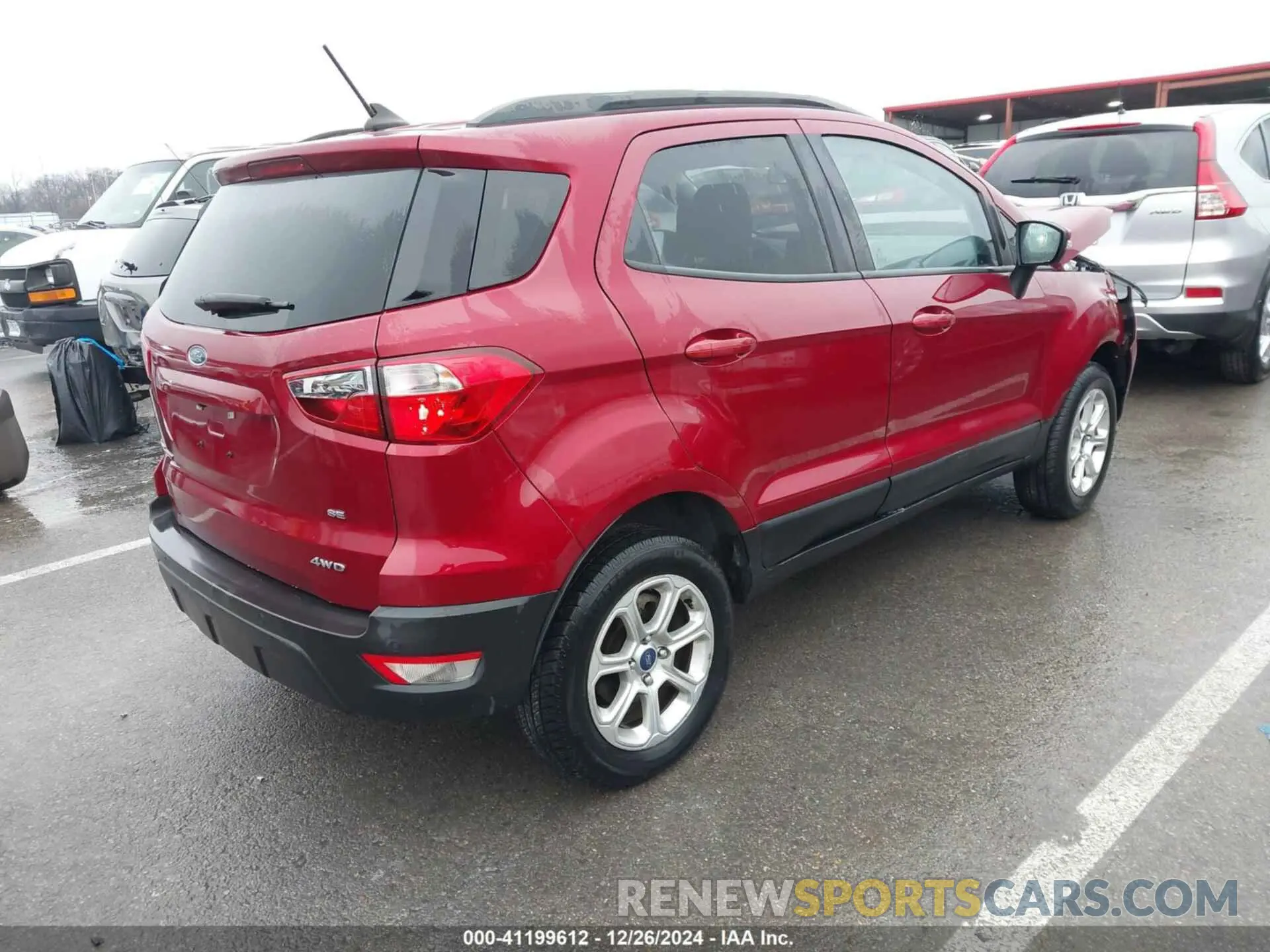4 fotografías del automóvil dañado MAJ6S3GL7LC336128 FORD ECOSPORT 2020