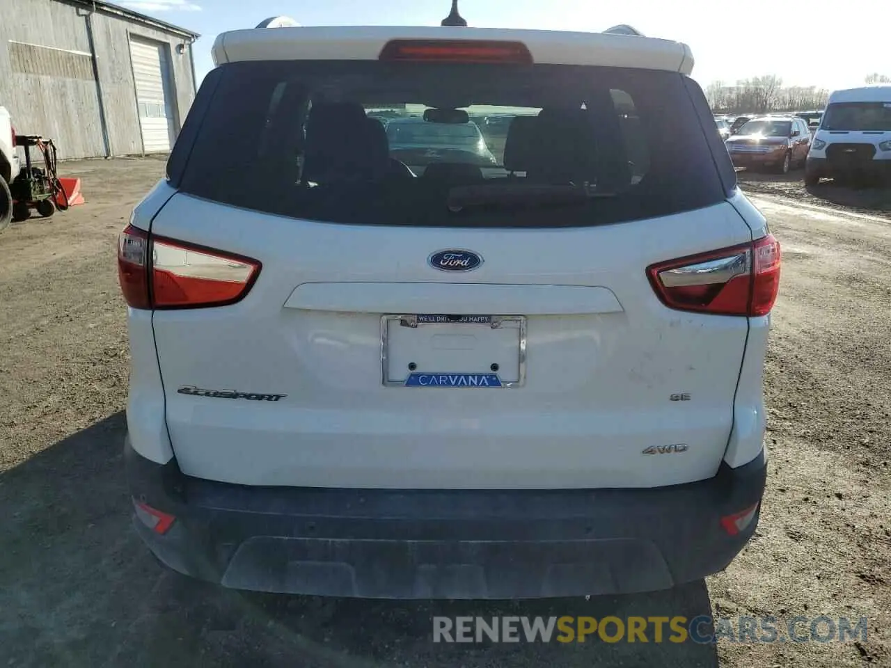 6 fotografías del automóvil dañado MAJ6S3GL9LC352962 FORD ECOSPORT 2020