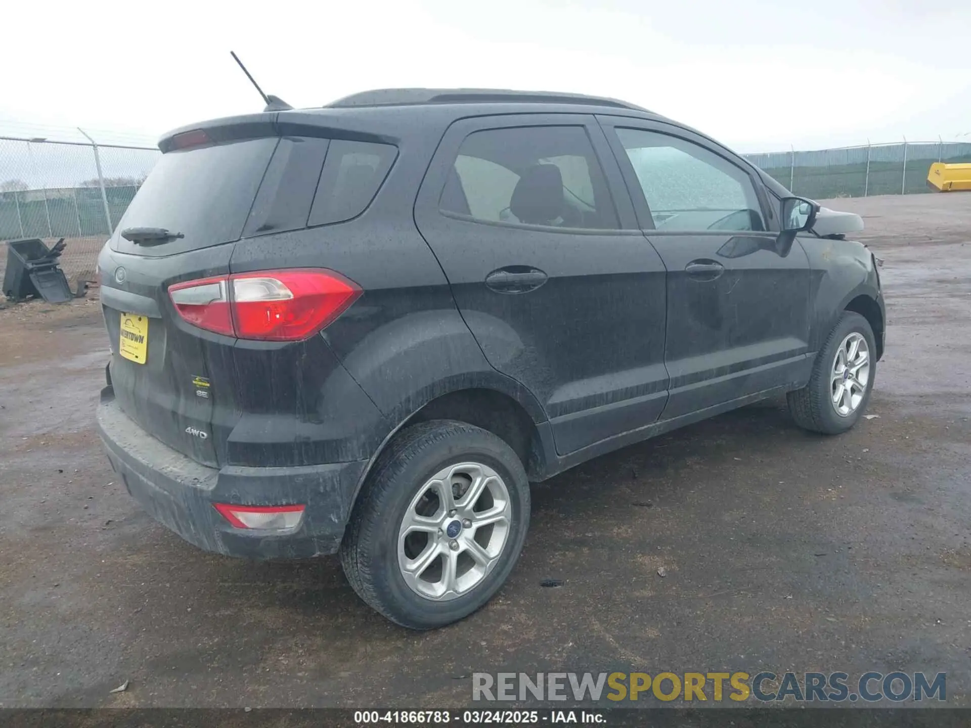 4 fotografías del automóvil dañado MAJ6S3GL9LC384889 FORD ECOSPORT 2020