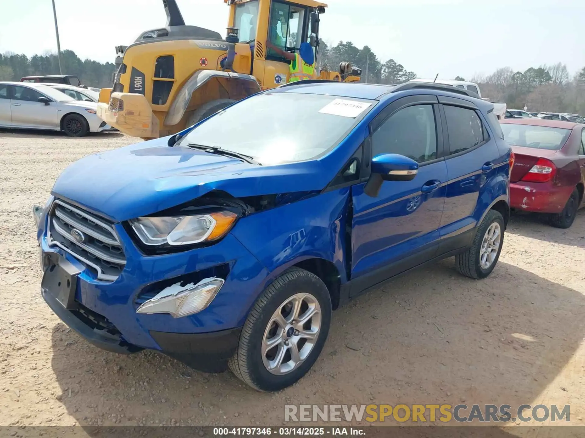 2 fotografías del automóvil dañado MAJ6S3GL9LC391034 FORD ECOSPORT 2020