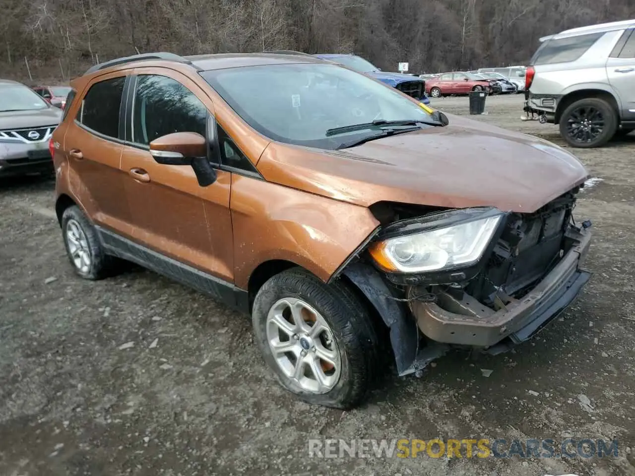 4 fotografías del automóvil dañado MAJ6S3GLXLC317881 FORD ECOSPORT 2020