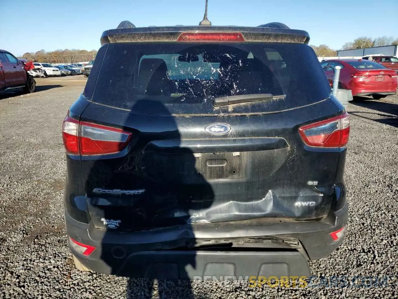 6 fotografías del automóvil dañado MAJ6S3GLXLC341470 FORD ECOSPORT 2020