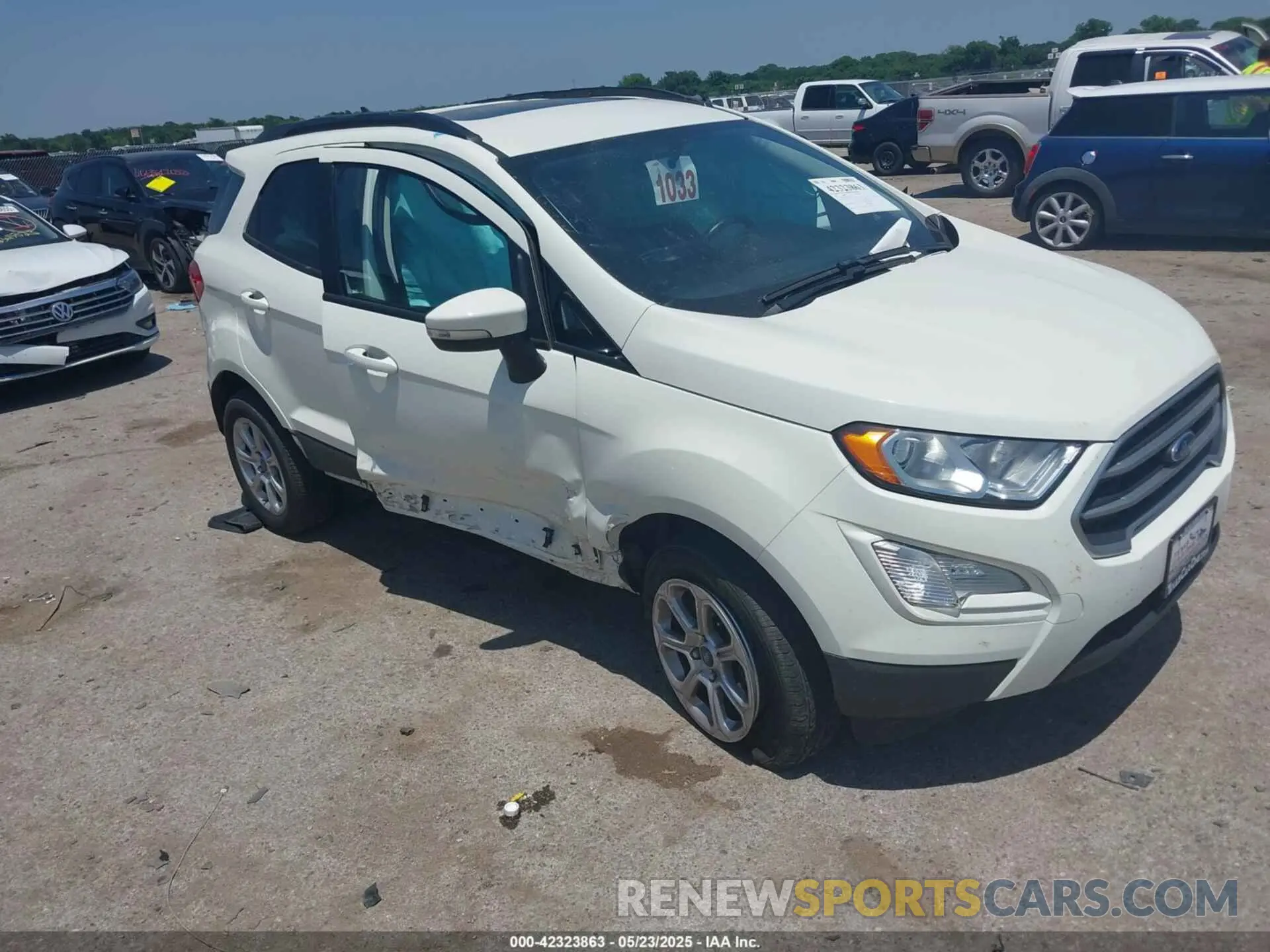 1 fotografías del automóvil dañado MAJ6S3GLXLC344921 FORD ECOSPORT 2020