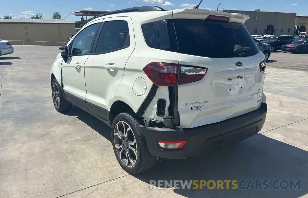 3 fotografías del automóvil dañado MAJ6S3JL4LC349427 FORD ECOSPORT 2020