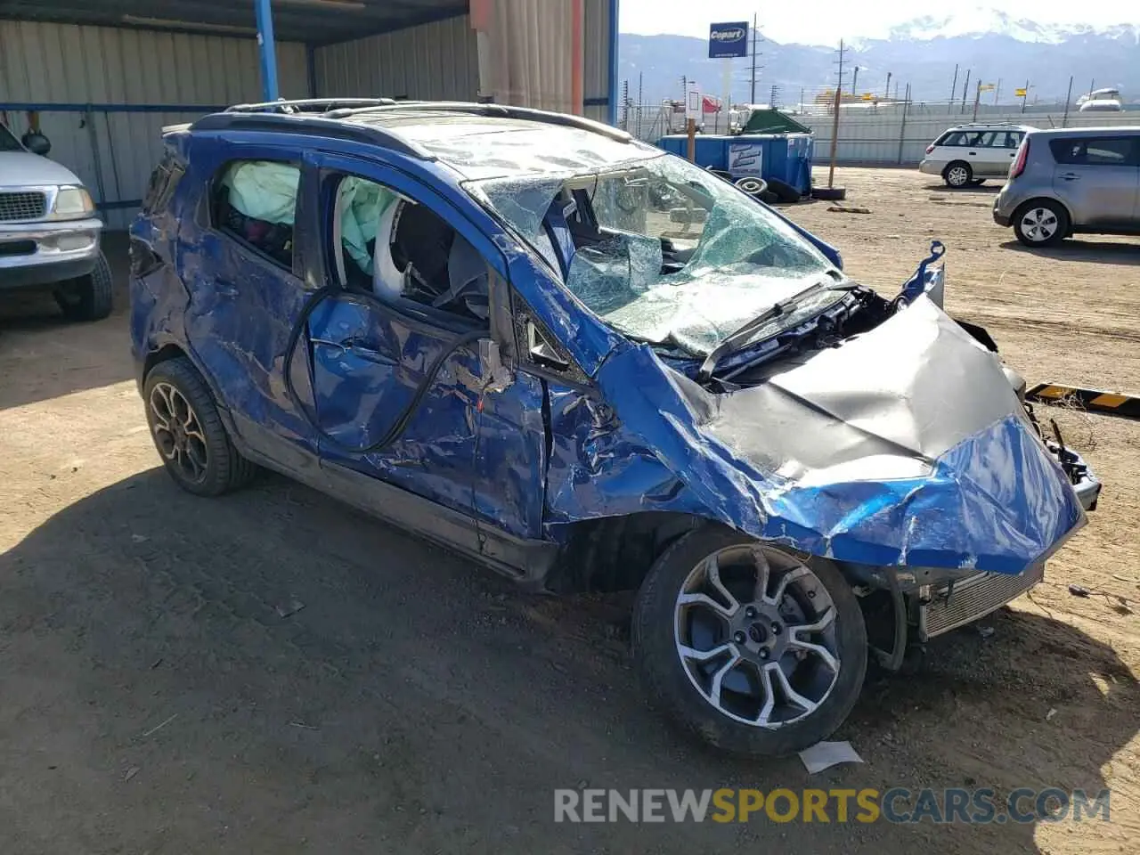 4 fotografías del automóvil dañado MAJ6S3JL5LC377589 FORD ECOSPORT 2020